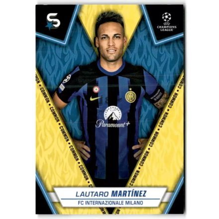 2023-24 Superstars #62  Lautaro Martinez  Yellow