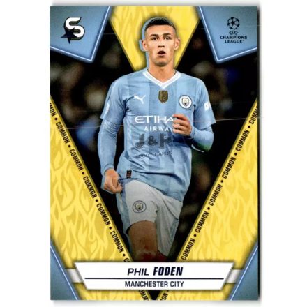 2023-24 Superstars #89  Phil Foden Yellow Variant