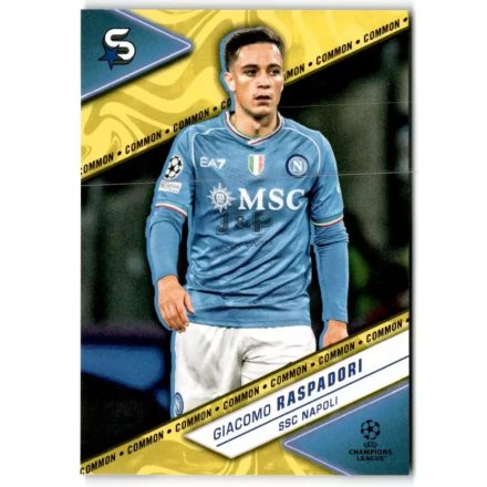 2023-24 Superstars #162  Giacomo Raspadori Yellow Variant