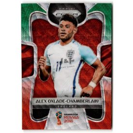   2018 Panini Prizm World Cup Prizms Green and Orange Wave #63 Alex Oxlade-Chamberlain