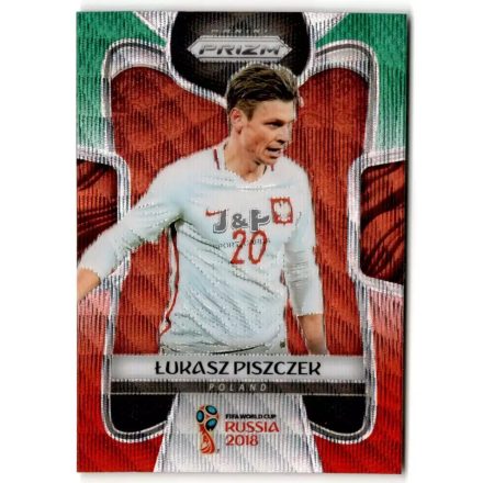 2018 Panini Prizm World Cup Prizms Green and Orange Wave #148 Lukasz Piszczek