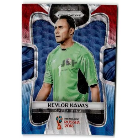 2018 Panini Prizm World Cup Prizms Red and Blue Wave #46 Keylor Navas