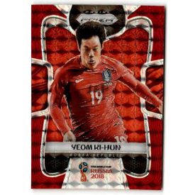  2018 Panini Prizm World Cup Prizms Red Mosaic #194 Yeom Ki-hun