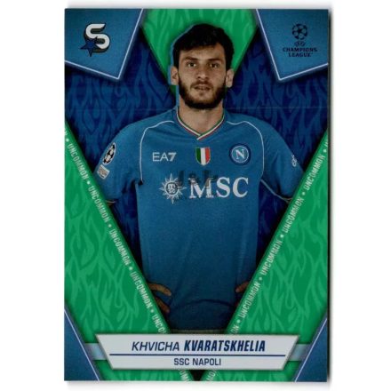 2023-24 Superstars #161  Khvicha Kvaratskhelia Uncommon (Green)