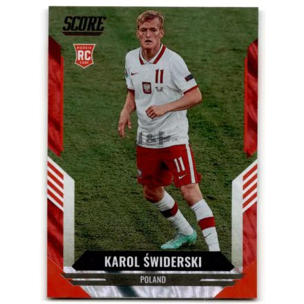 2021-22 Score FIFA Red Lava #53 Karol Swiderski