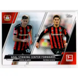 2021-22 Topps Bundesliga #194 Lucas Alario / Patrik Schick