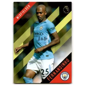   2017-18 Topps English Premier League Gold Yellow #79 Fernandinho