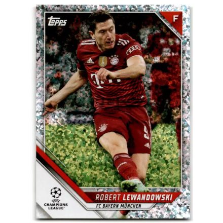 2021-22 Topps UEFA Champions League Speckle Foil #108 Robert Lewandowski