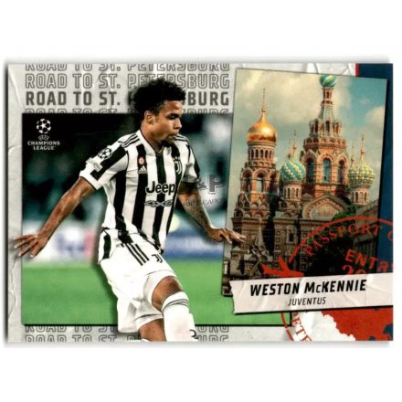 2021-22 Topps UEFA Champions League Road to St. Petersburg #RSP08 Weston McKennie