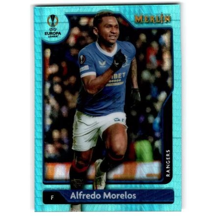 2021-22 Merlin UEFA Champions League Aqua Prism Refractors #108 Alfredo Morelos