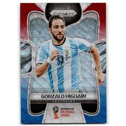 2018 Panini Prizm World Cup Prizms Red and Blue Wave #5 Gonzalo Higuain