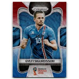   2018 Panini Prizm World Cup Prizms Red and Blue Wave #100 Gylfi Sigurdsson