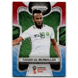   2018 Panini Prizm World Cup Prizms Red and Blue Wave #171 Fahad Al-Muwallad