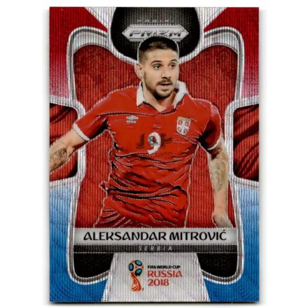 2018 Panini Prizm World Cup Prizms Red and Blue Wave #185 Aleksandar Mitrovic