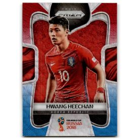   2018 Panini Prizm World Cup Prizms Red and Blue Wave #189 Hwang Heechan