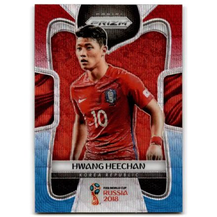 2018 Panini Prizm World Cup Prizms Red and Blue Wave #189 Hwang Heechan