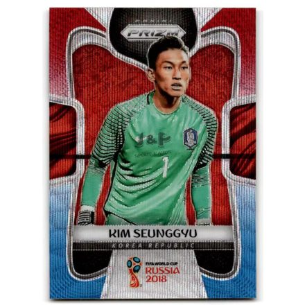 2018 Panini Prizm World Cup Prizms Red and Blue Wave #190 Kim Seunggyu