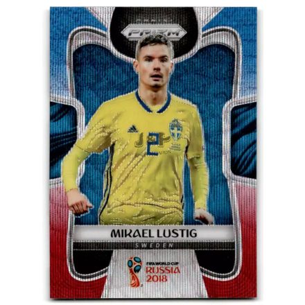 2018 Panini Prizm World Cup Prizms Red and Blue Wave #233 Mikael Lustig