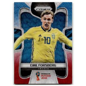   2018 Panini Prizm World Cup Prizms Red and Blue Wave #235 Emil Forsberg