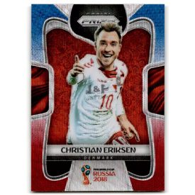   2018 Panini Prizm World Cup Prizms Red and Blue Wave #266 Christian Eriksen