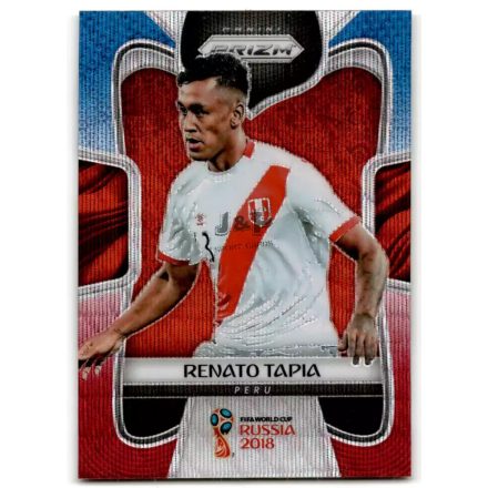 2018 Panini Prizm World Cup Prizms Red and Blue Wave #297 Renato Tapia