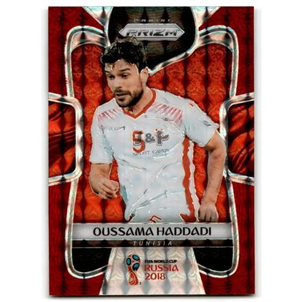 2018 Panini Prizm World Cup Prizms Red Mosaic #287 Oussama Haddadi