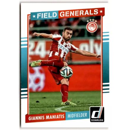 2015 Donruss Field Generals #4 Giannis Maniatis