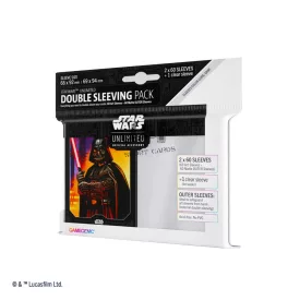   Gamegenic - Star Wars: Unlimited Art Sleeves Double Sleeving Pack - Darth Vader - 66x91mm - kártya védő fólia