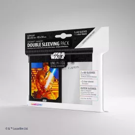   Gamegenic - Star Wars: Unlimited Art Sleeves Double Sleeving Pack - Luke Skywalker - 66x91mm - kártya védő fólia