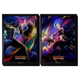   Riftbound TCG: League of Legends: Vendetta Art Sleeves Vi VS Jinx (100db)