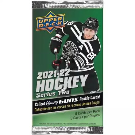 2021-22 Upper Deck Series 2 Hockey BLASTER Pack hokis kártya csomag