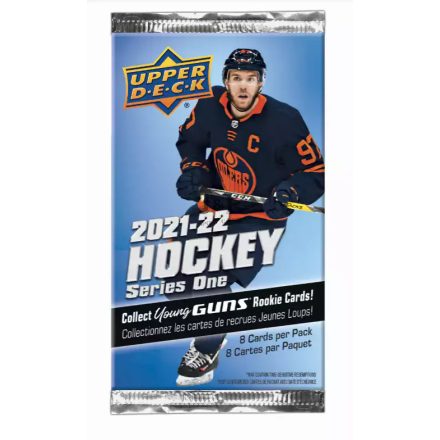 2021-22 Upper Deck Series 1 Hockey BLASTER Pack hokis kártya csomag