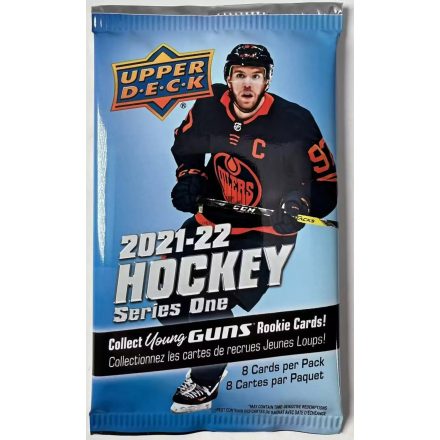 2021-22 Upper Deck Series 1 Hockey retail Pack hokis kártya csomag