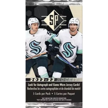 2022-23 Upper Deck SP Hockey BLASTER Pack hokis kártya csomag