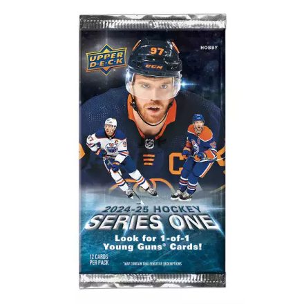 2024-25 Upper Deck Series 1 Hockey Hobby Pack hokis kártya csomag