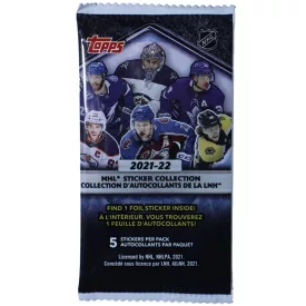   2021-22 Topps NHL Sticker Collection Hockey pack hokis matrica csomag