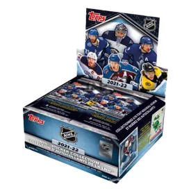   2021-22 Topps NHL Sticker Collection Hockey box hokis matrica doboz