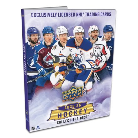 2025-26 Upper Deck Series 1 Hockey STARTER Kit hokis kártya kezdő szett (album+csomag)