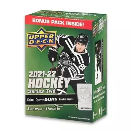 2021-22 Upper Deck Series 2 Hockey BLASTER box - hokis kártya doboz