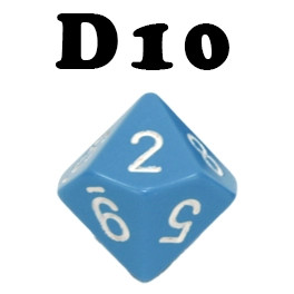 D10 - Tízoldalú dobókocka