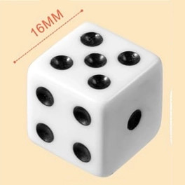 D6 - 16mm dobókocka